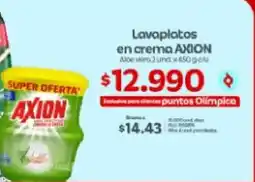Olímpica Axion lavaplatos en crema oferta