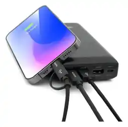 Falabella C20, Cargador 20000mah Smart Power Bank Usb-c/a, Negro oferta