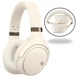 Falabella Audífonos Diadema Crema Bluetooth Plegables Cancelación de Ruido Pro Tipo C oferta