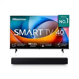 Falabella Televisor 40″ A4NV FHD Smart TV VIDAA con Barra de Sonido Compacta oferta