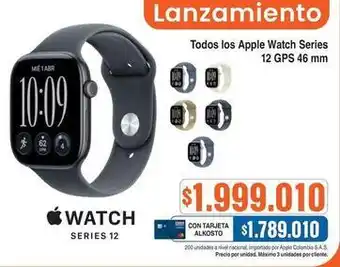 Apple - watch series 12 gps 46 mm