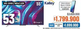 Kalley - 55 4k-uhd / mini led google tv