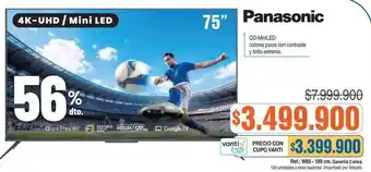 Panasonic - tv 75 4k-uhd / mini led