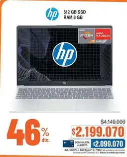 Alkosto Hp - laptop 512 gb ssd ram 8 gb oferta