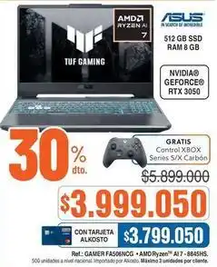 Alkosto Asus - gamer fa506ncg oferta