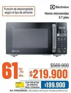 Alkosto Electrolux - horno microondas 0.7 pies oferta