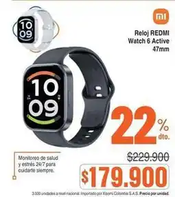 Alkosto Nacional - reloj watch 6 active 47mm oferta