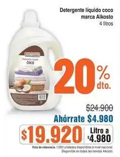 Alkosto Alkosto - detergente líquido coco oferta
