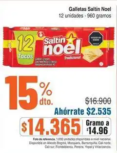Alkosto Saltin noel - galletas saltín noel oferta