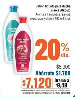Alkosto Alkosto - jabón líquido para ducha oferta