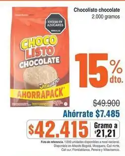 Alkosto Chocolisto - chocolate oferta