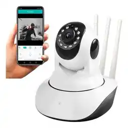 Falabella Cámara de Vigilancia Inalámbrica 360 PTZ para Interiores con Audio Bidireccional Full HD oferta