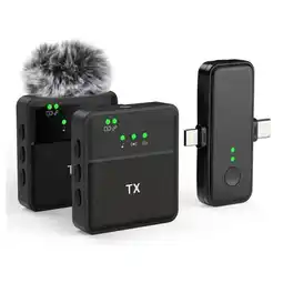 Falabella Micrófono de Solapa Doble SX8 Lavalier inalámbrico con reducción de ruido y conexión Tipo‑C oferta
