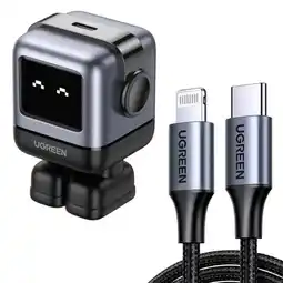 Falabella Cargador Robot Carga Rápida 30 W y Cable Lightning 1M Negro oferta