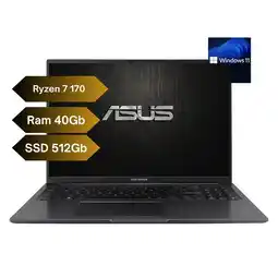 Falabella PORTATIL M1605- AMD RYZEN 7 170- RAM 40GB DDR5-SSD 512GB- WINDOWS 11 HOME oferta