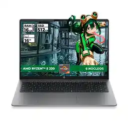 Falabella PORTATIL 200 G2A AMD RYZEN 5-220 16GB RAM 512GB SSD 16'' WUXGA oferta