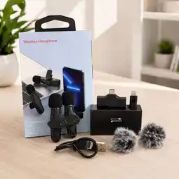 Falabella Micrófono Inalámbrico K10 Doble Solapa para Celular oferta