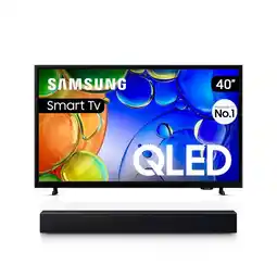 Falabella Televisor 40″ QLED QN40Q5FAAKXZL con Barra de Sonido HW-B400F oferta