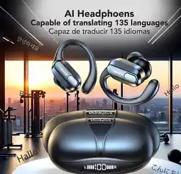 Falabella Audifonos inalambricos xt80 ia traductores con gancho en oreja bluetooth 5.4 version 2026 oferta