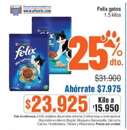 Alkosto Felix gatos oferta