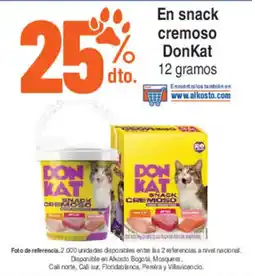 Alkosto DonKat snack cremoso oferta