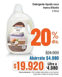 Alkosto Alkosto detergente liquido coco oferta