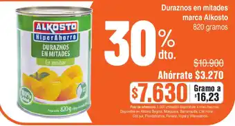 Alkosto Alkosto duraznos en mitades oferta