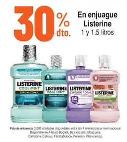 Alkosto Listerine enjuague oferta