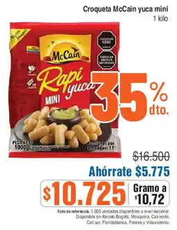 Alkosto McCain Rapi yuca mini oferta