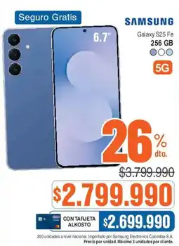 Ktronix Samsung galaxy s25 fe 256 gb oferta