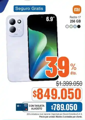 Xiaomi Redmi 17 256 GB