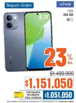 Ktronix vivo Y31D oferta