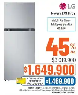 Ktronix LG Nevera 243 litros oferta