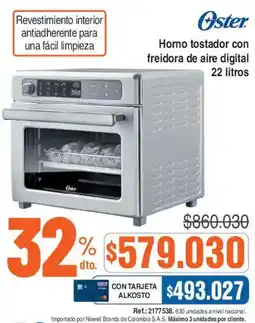 Ktronix Oster horno tostador con freidora de aire digital oferta