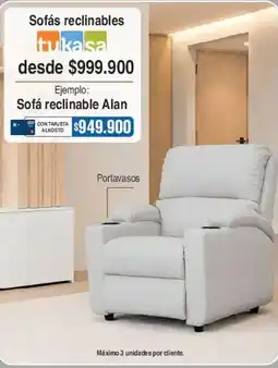 Ktronix tukasa sofás reclinables oferta