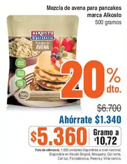 Ktronix Alkosto Mezcla de avena para pancakes oferta