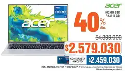 Ktronix Acer aspire lite 7167 oferta