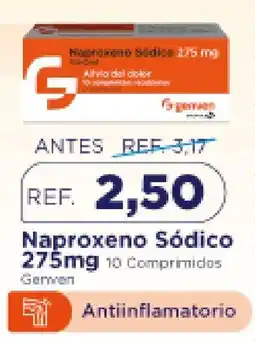FarmaTodo Genven Naproxeno Sódico 275mg oferta