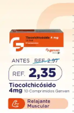 FarmaTodo Genven tiocolchicósido 4mg oferta