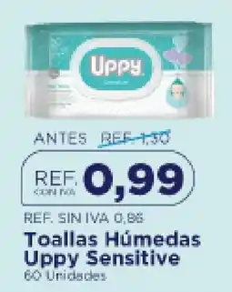 FarmaTodo Uppy Toallas Húmedas Uppy Sensitive oferta