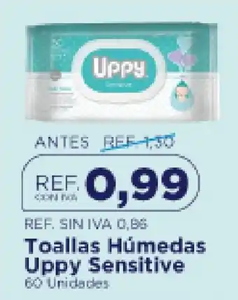 Uppy Toallas Húmedas Uppy Sensitive