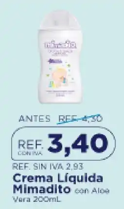 FarmaTodo Mimadito Crema Liquida con Aloe Vera oferta
