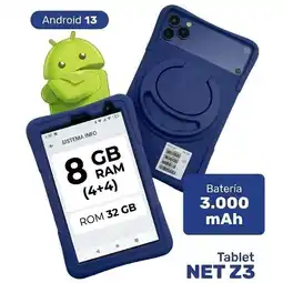 Falabella Tablet 7 Pulgadas Android 13 SIM 8GB RAM (4+4) 32GB AZUL oferta