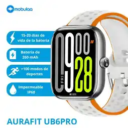 Falabella Reloj Inteligente AURAFIT UB6PRO - Blanco oferta