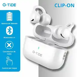Falabella Audifonos Inalambricos Tipo Arete G-TIDE Clip-On - Blancos oferta