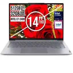 Falabella Portátil ThinkBook 14 Intel Core 7 240H 32GB RAM 512GBSSD 14 WUXGA Silver Aluminio oferta