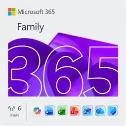 Falabella Office 365 Familia 12 Meses - 6 Usuarios 6TB OneDrive 30 Dispositivos oferta