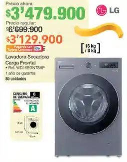 Jumbo LG Lavadora Secadora Carga Frontal oferta