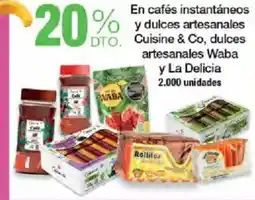 Jumbo Cuisine & Co, dulces artesanales Waba y La Delicia oferta