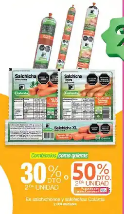 Jumbo Colanta salchichones y salchichas oferta